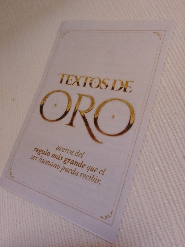 Producto - TRATADOS FOLLETOS PACK TEXTOS DE ORO x 50 unidades