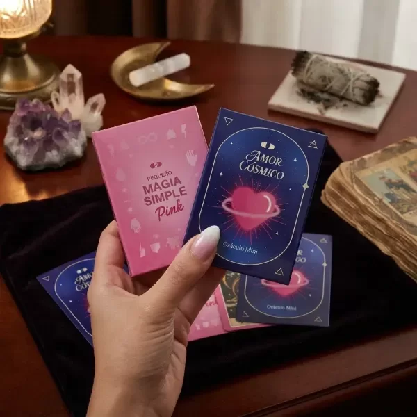 Producto - Oráculo Amor Cósmico Mini Mazo De Cartas Con Folleto Guía - 1