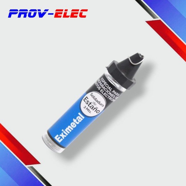 Producto - ESTAÑO TUBO 3M EXIMETAL