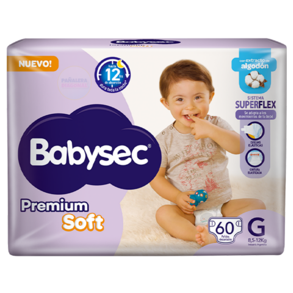 Producto - Pañales Babysec Premium Soft G60