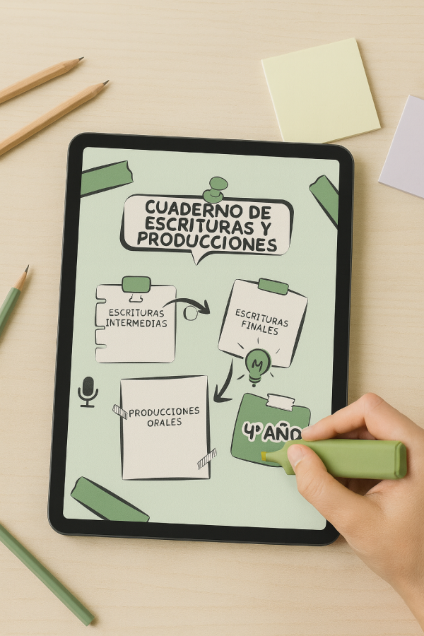 Producto - E-BOOK CUARTO AÑO - PRODUCCIONES ESCRITAS Y ORALES