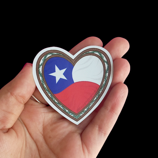 Producto - Sticker Corazón Chile