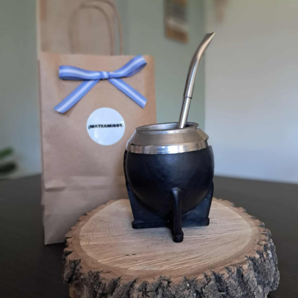 Producto - COMBO TORPEDO DE CALABAZA NEGRO + BOMBILLA PICO LORO