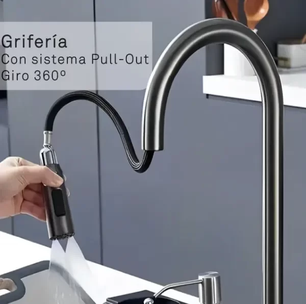 Producto - Bacha Cocina Premium Con Panel Digital Y Accesorios