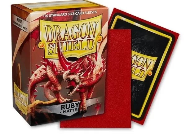 Producto - Dragon Shield RUBY Matte Folios x 100 Tamaño Standard (POKEMON/MAGIC)
