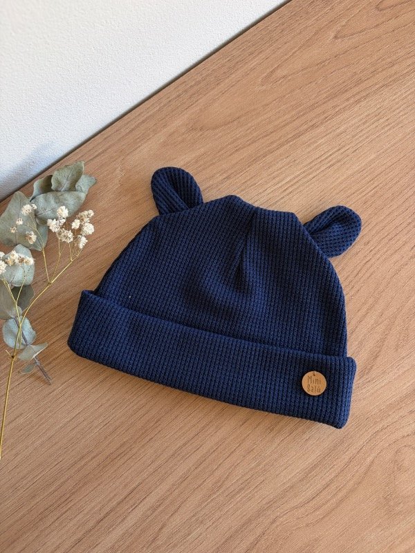 Producto - Gorro waffle orejas Azul marino