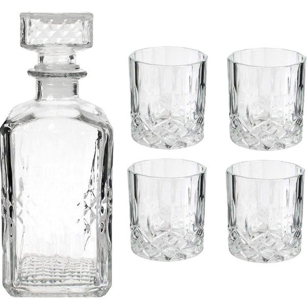Producto - BOTELLA WHISKY + 4 VASOS