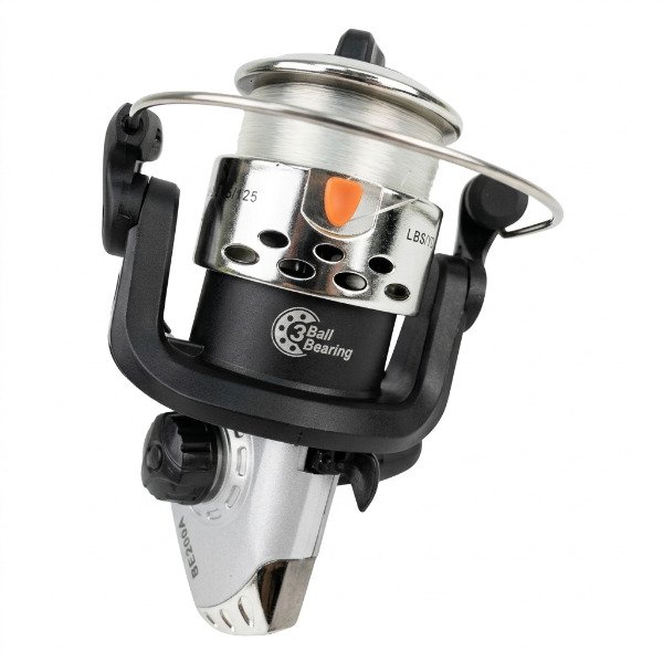 Producto - Reel Frontal Xfish Baby SE 200A 3 Rulemanes 4.5k Freno Color Gris y Negro - 2