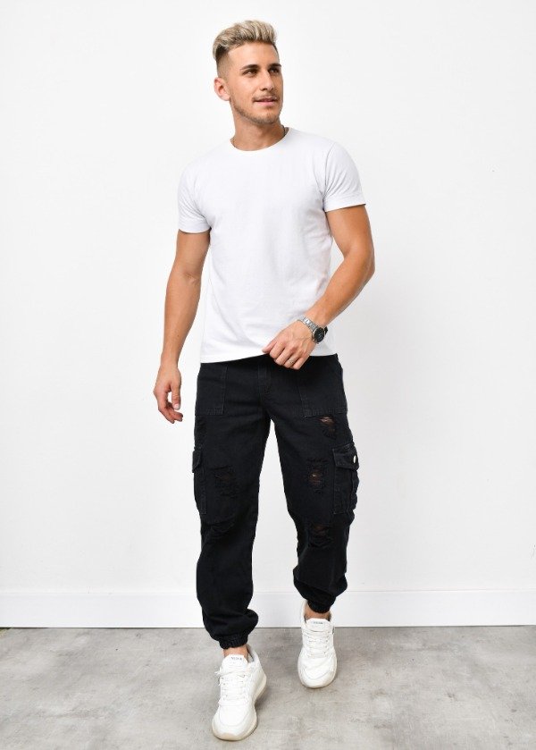 Producto - LINEA DOLCE HOMBRE JOGGER CARGO C/ROTURAS