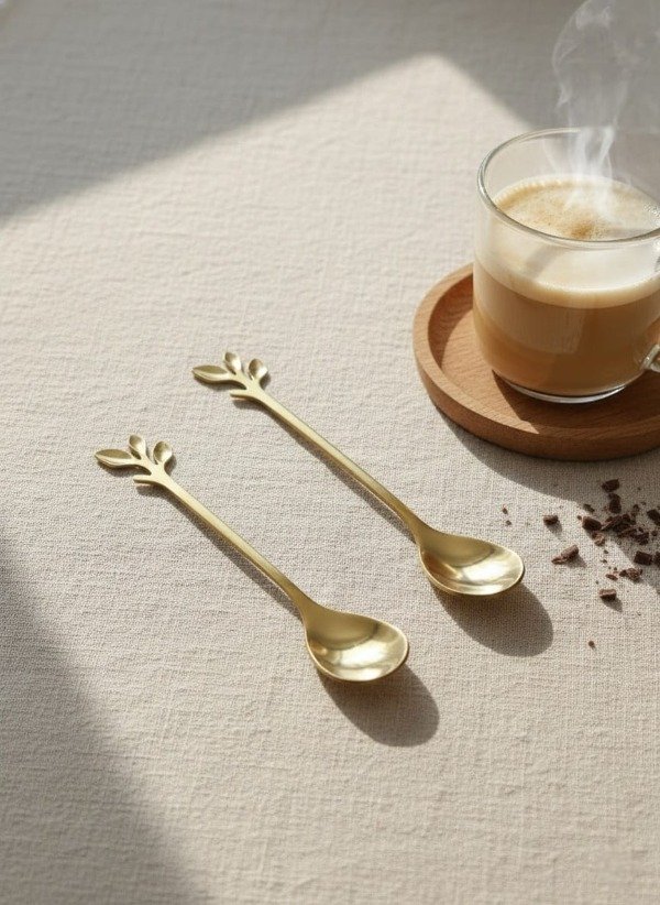Producto - Cuchara rama dorada - Unidad