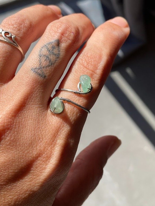 Producto - Anillo DELI de Cuarzo verde