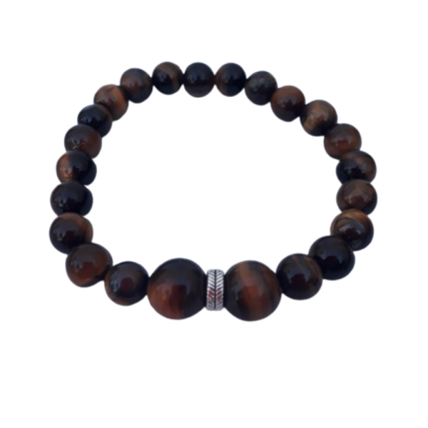 Producto - Pulsera De Piedra Natural Ojo de Tigre 2