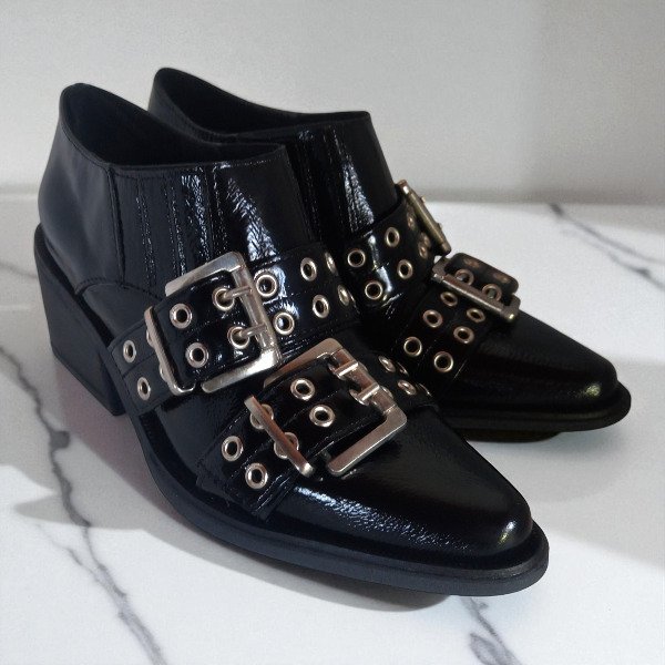 Producto - Charrito de Cuero Vacuno Charol - Modelo 6001