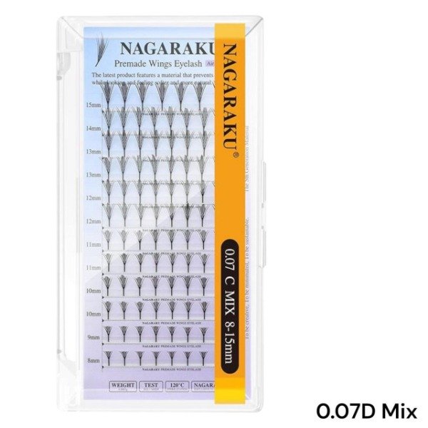 Producto - EXTENCIONES DE PESTAÑAS PREMADE WINGS NAGARAKU