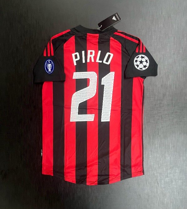 Producto - Camiseta Milán Retro 2003 2004 Andrea Pirlo IMPORTADA