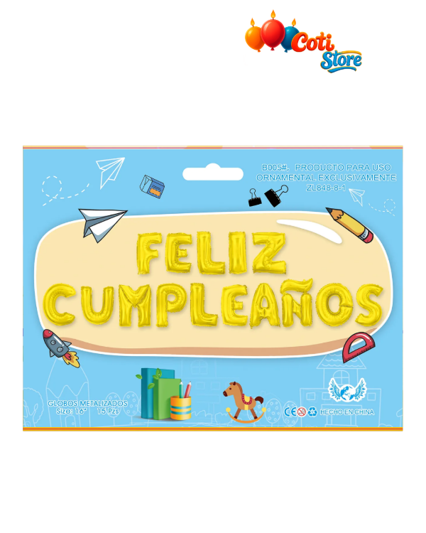 Producto - Globo Frase FELIZ CUMPLEAÑOS