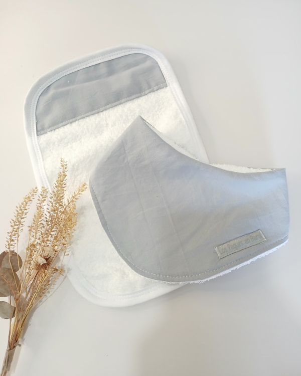 Producto - Set babero y toallita perla