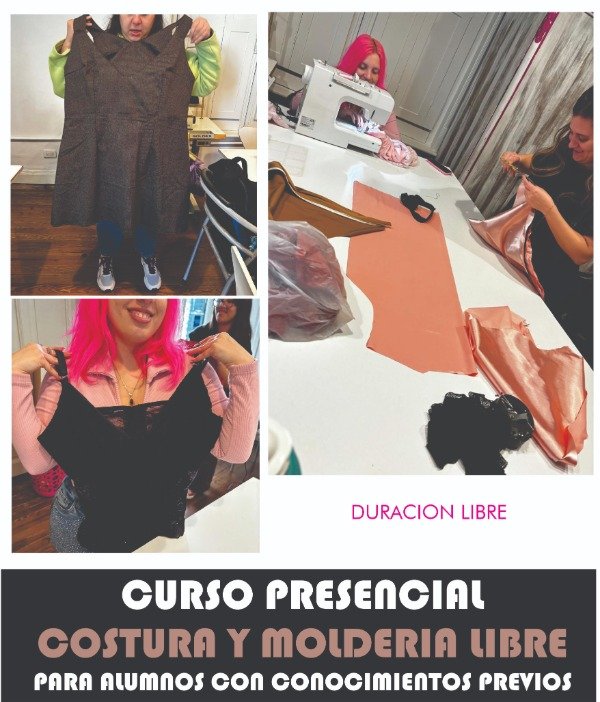 Producto - Curso presencial de MOLDERIA  Y COSTURA LIBRE