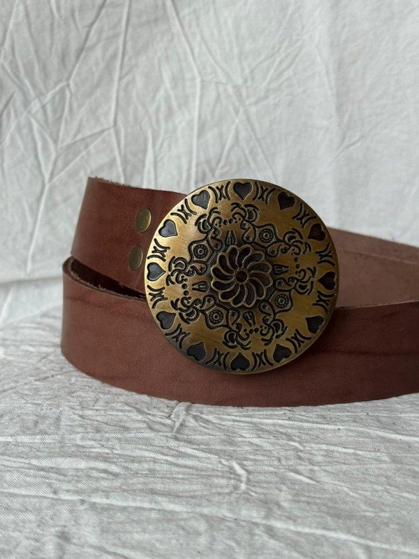 Producto - Cinto Trama Bronce