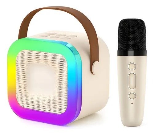 Producto - Parlante Bluetooth Portátil 6w Karaoke Color Rosa Claro K12