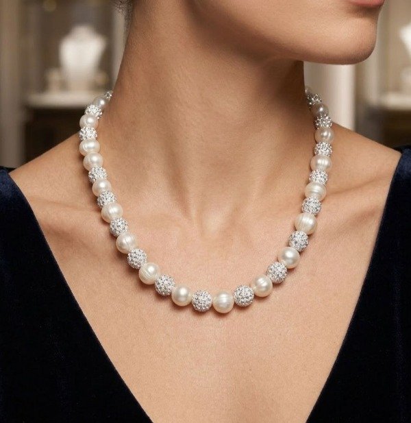 Producto - Collar perlas con brillo