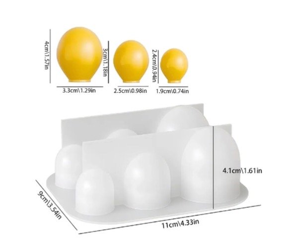 Producto - MOLDE SILICONA X6 GLOBOS - 2