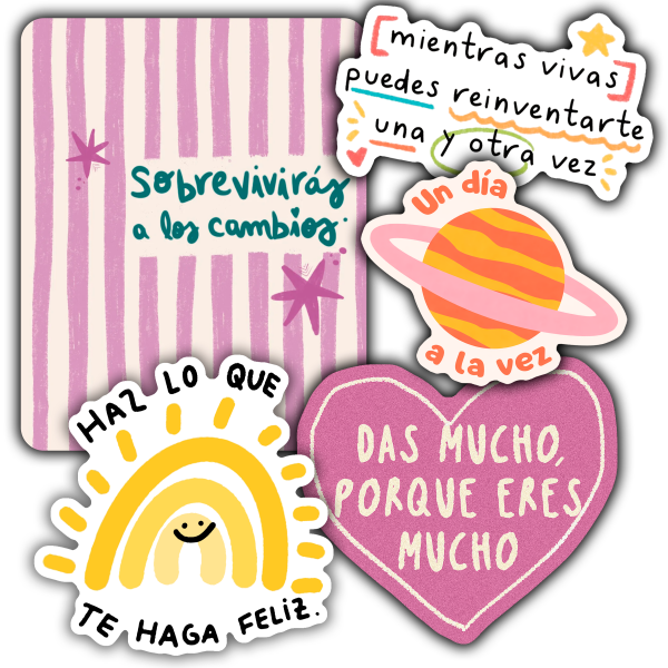 Producto - Pack Imán 5 diseños Frases 1
