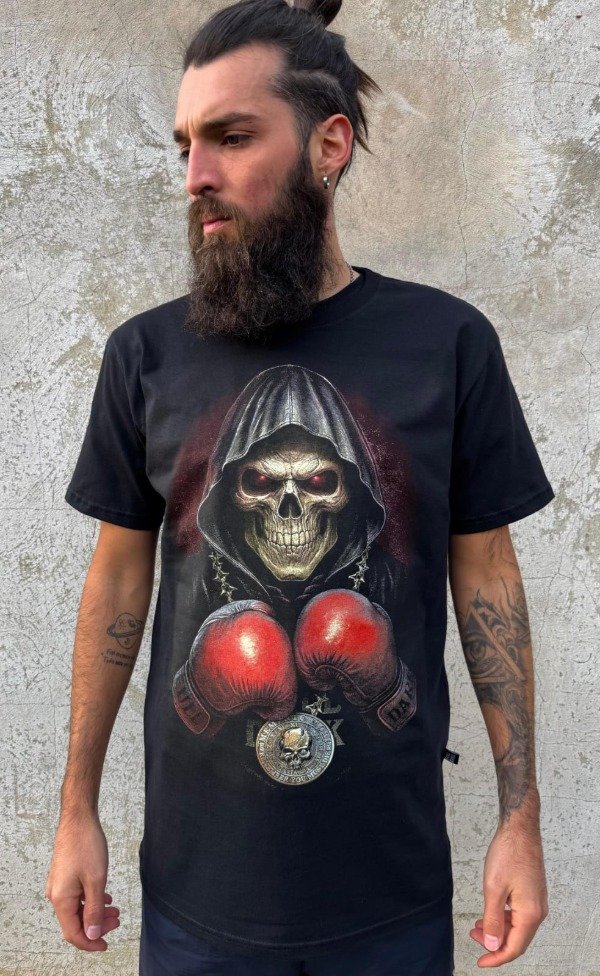 Producto - Remera Calavera Box-Brilla en la Oscuridad