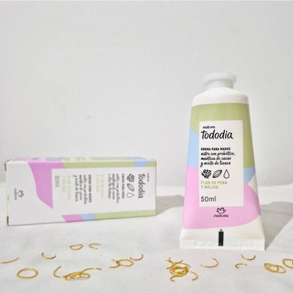 Producto - Tododia flor de pera y melisa crema nutritiva para manos 50ml.