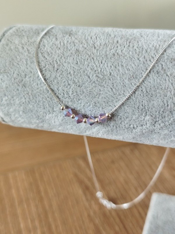 Producto - Colgante lila tornasol