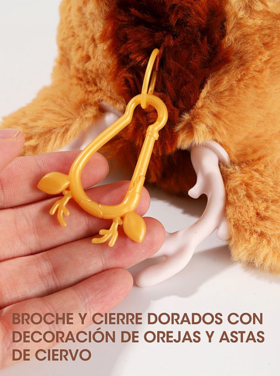 Producto - Monedero con diseño de ciervo, suave y tierno - 2