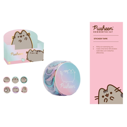 Producto - Washy tape Redondo Pusheen