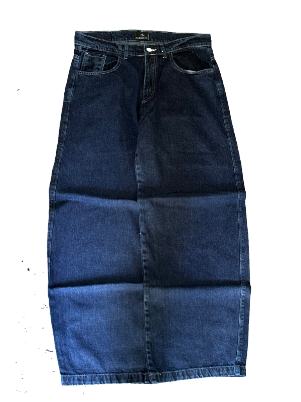 Producto - Pantalon BAGGY Calavera Azul Clasico