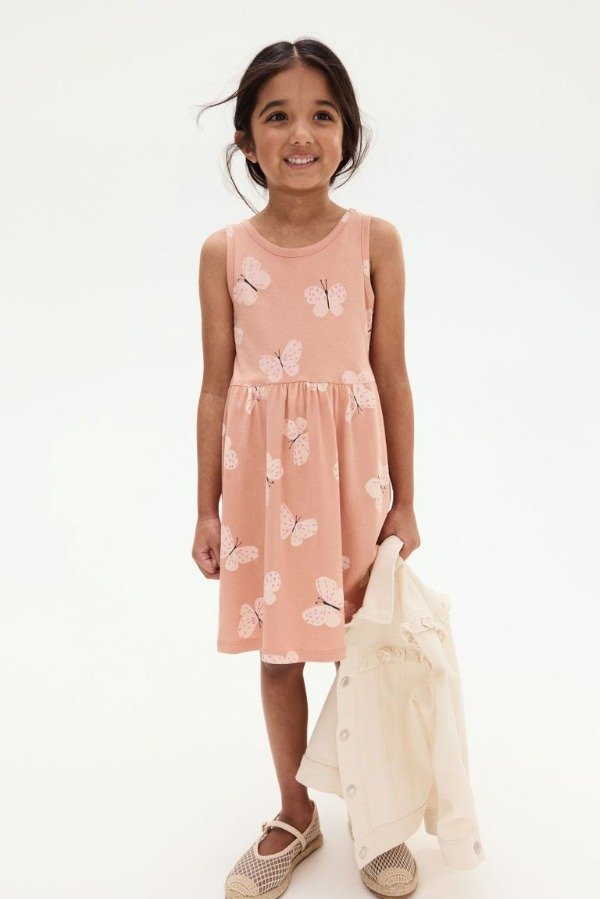 Producto - Vestido HyM mariposas terracota