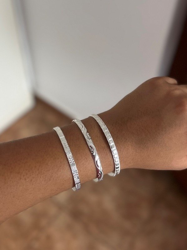 Producto - Pulsera esclava set x3 - acero
