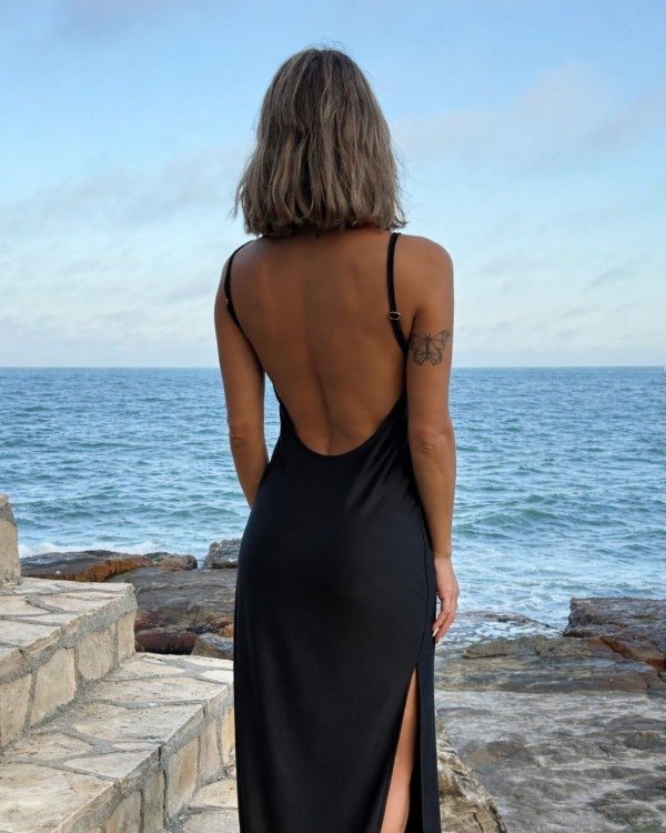 Producto - VESTIDO SATIN NEGRO