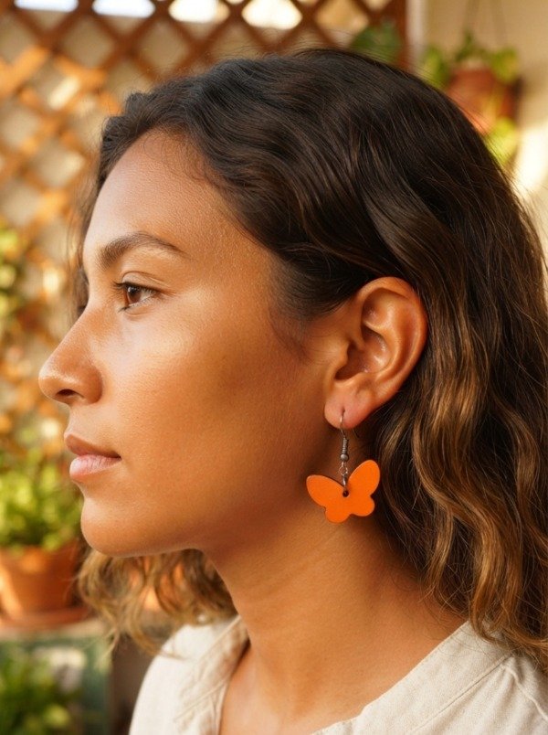 Producto - Aros Maripoda Tecnicolor Mini / Naranja Valencia
