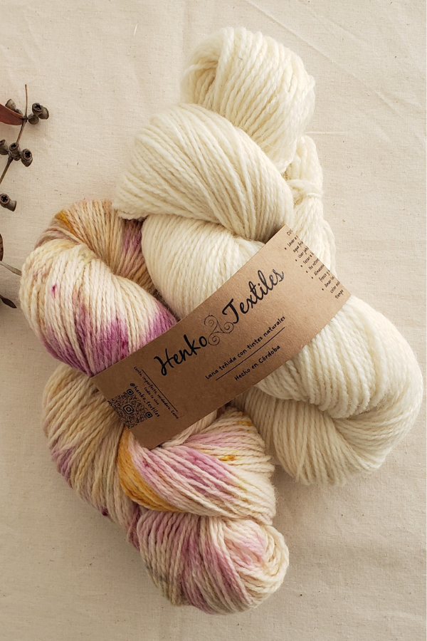 Producto - Dúo ecoprint Eirin (oveja DK)