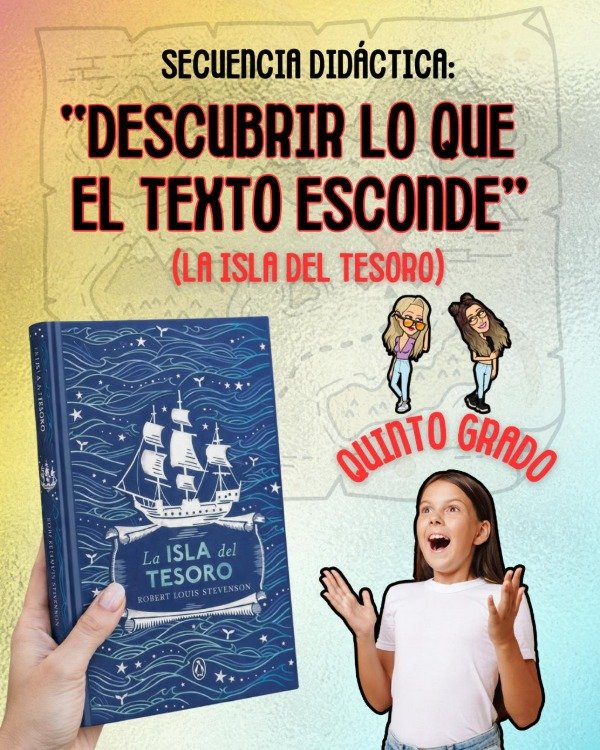Producto - SD. DESCUBRIR LO QUE EL TEXTO ESCONDE. LA ISLA DEL TESORO. QUINTO GRADO