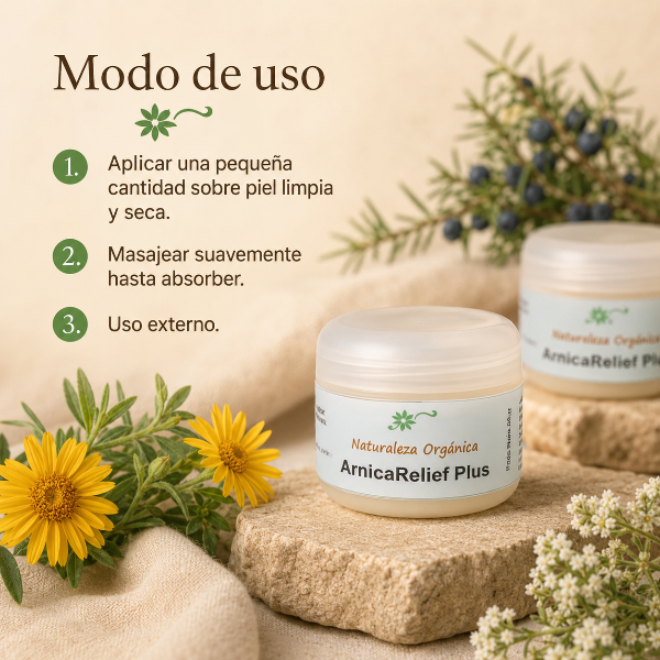Producto - Pack 4 Cremas de Árnica Natural ArnicaRelief Plus Bienestar y Alivio Natural - 3