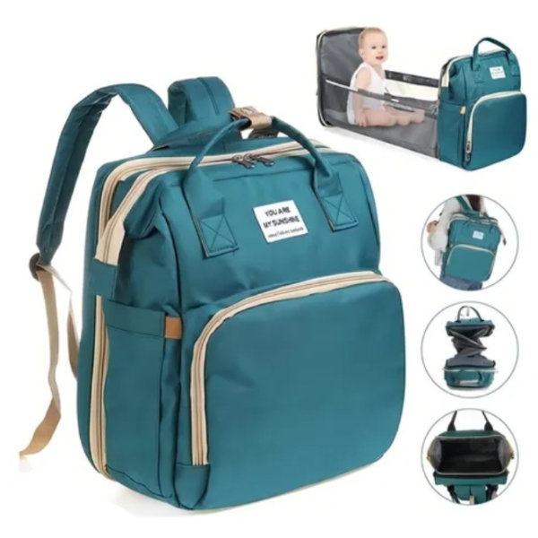 Producto - Mochila maternal cuna verde