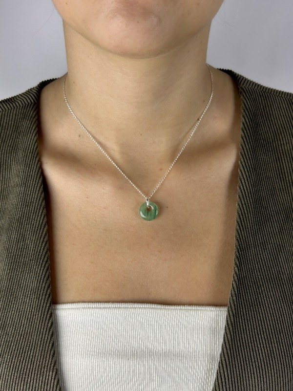 Producto - CADENA DE PLATA CON PIEDRA NATURAL 0414 - 1