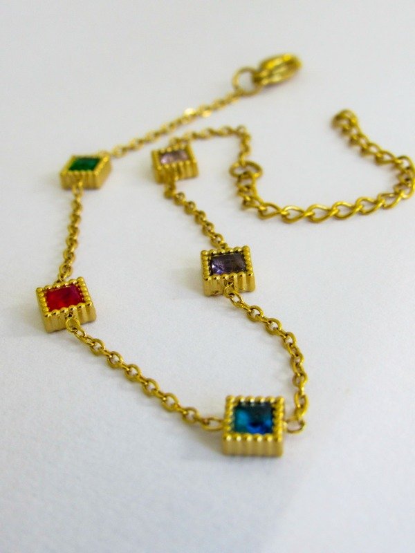 Producto - Pulsera Mini Cuadrados de Colores