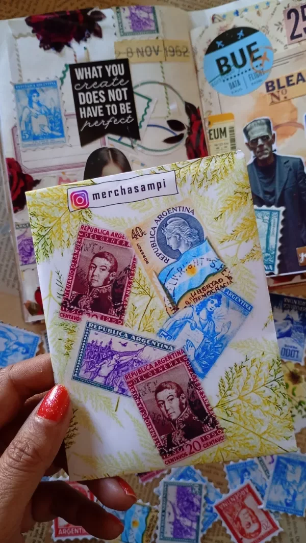 Producto - Stickers estampillas argentinas