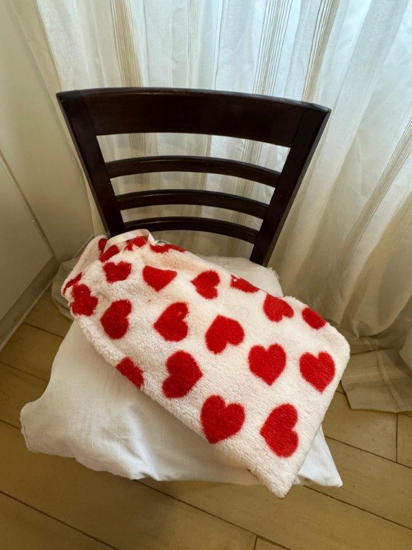 Producto - Pant Polar Corderito Simple Corazon Rojo