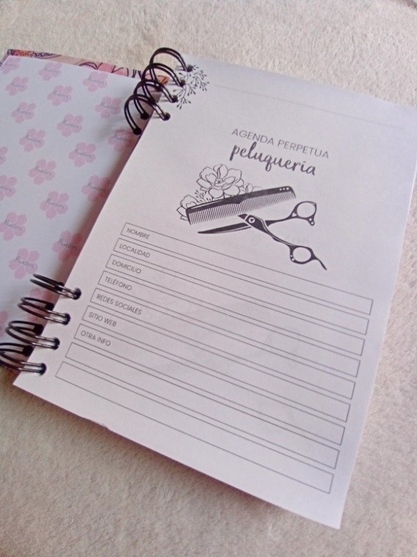 Producto - AGENDA DE PELUQUERIA