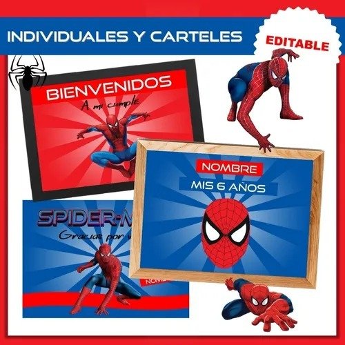 Producto - Kit Imprimible Spiderman Editable - 5