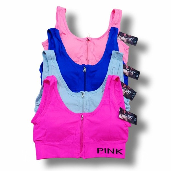 Producto - Top Deportivo D'Lirio con Cierre Pink - ART1114