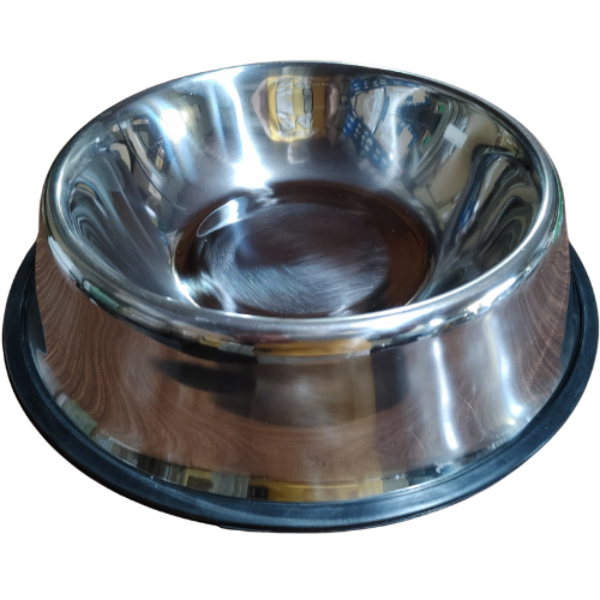 Producto - Comedero Plato Para Perros Y Gatos En Acero Inoxidable 22cm Color Plateado - 4