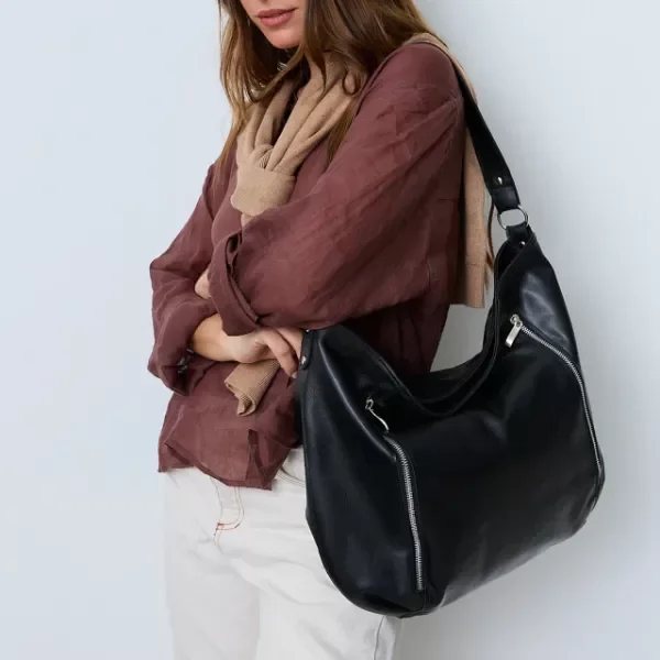 Producto - Bolso Praga cuero negro